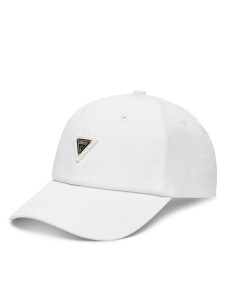 Guess Czapka z daszkiem V4YZ01 WG982 Biały. Białe czapki Guess, z aplikacjami, z materiału. Za 129,99 zł.