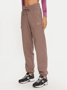 Karl Kani Spodnie dresowe Small Signature 61030014 Beżowy Relaxed Fit. Brązowe spodnie dresowe Karl Kani, xl, bez wzorów, z bawełny. Za 199,99 zł.