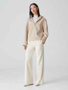 OPUS Kurtka przejściowa w kolorze beżowym rozmiar: 40. Brązowe kurtki Opus, bez wzorów, z wełny, bez kaptura. Za 274,99 zł.