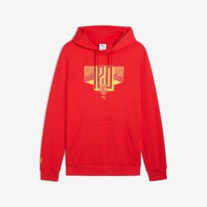 Bluza piłkarska z kapturem Puma RC Lens 25/26. Bluzy Puma, m, bez wzorów, z bawełny, z kapturem. Za 299,99 zł.