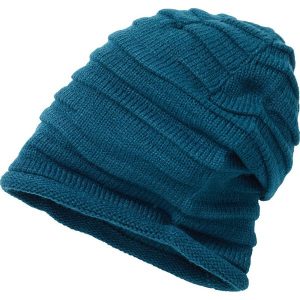 Czapka marszczona beanie bonprix niebieskozielony morski. Rękawiczki marki bonprix. Za 37,99 zł.
