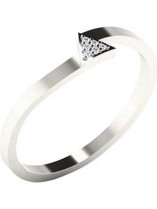 Diamant Vendôme Złoty pierścionek z diamentami rozmiar: 53. Szare pierścionki Diamant Vendôme, z diamentem, złote. Za 752,99 zł.