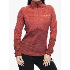 Bluza polarowa damska Vaude Larice HZ Fleece Jacket. Czerwone bluzy Vaude, na zimę, s, bez wzorów, z polaru, bez kaptura. Za 387,99 zł.
