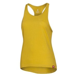 Biustonosz dla kobiet Ocun Fiona yellow. Zielone koszulki sportowe Ocun, bez wzorów, bez ramiączek. Za 148,50 zł.