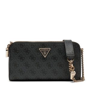 Torebka Guess. Czarne listonoszki Guess, z aplikacjami, bez dodatków. Za 309,99 zł.