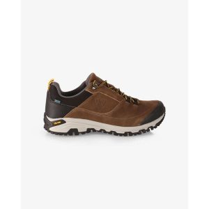 Niskie buty outdoorowe unisex Kilpi ANAK LOW WP-U. Brązowe buty trekkingowe Kilpi, z nylonu, bez zapięcia. Za 463,37 zł.