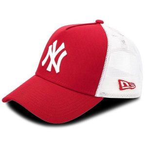 Czapka z daszkiem New Era. Czerwone czapki New Era, bez wzorów. Za 119,99 zł.