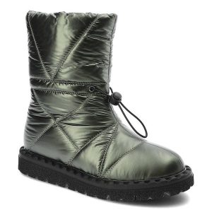 Zielone Śniegowce Artiker Ocieplane Buty Damskie. Zielone buty zimowe ARTIKER, z puchu, bez obcasa, na obcasie, bez zapięcia. Za 289,00 zł.