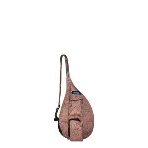 Plecak miejski Kavu Mini Rope Sling - sea map. Czerwone plecaki KAVU. Za 135,99 zł.
