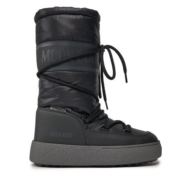 Śniegowce Moon Boot. Czarne buty zimowe Moon Boot, z nylonu, bez obcasa, bez zapięcia. Za 543,99 zł.