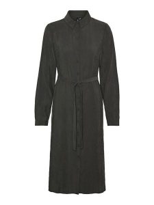 Vero Moda Sukienka w kolorze khaki rozmiar: M. Brązowe sukienki Vero Moda, na co dzień, m, bez wzorów, z tkaniny, bez kołnierzyka, bez ramiączek, maxi, proste. Za 88,02 zł.