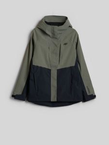 4F Kurtka trekkingowa membrana 10000 damska - khaki XXL. Brązowe kurtki 4f, xxl, bez wzorów, bez kaptura. Za 399,99 zł.