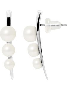 Pearline Srebrne kolczyki-wkrętki z perłami rozmiar: onesize. Białe kolczyki Pearline, z perłą, srebrne. Za 217,99 zł.