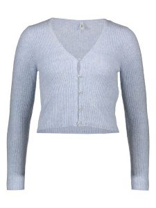 ONLY Kardigan w kolorze niebieskoszarym rozmiar: XS. Niebieskie kardigany ONLY, prążkowane. Za 82,99 zł.