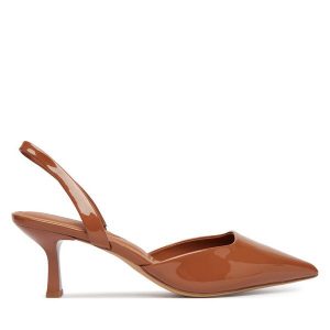 Szpilki Aldo. Brązowe szpilki ALDO, bez wzorów, bez obcasa. Za 359,99 zł.