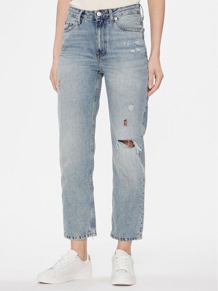 Tommy Hilfiger Jeansy Classic WW0WW40632 Niebieski Straight Fit. Niebieskie jeansy TOMMY HILFIGER, bez wzorów, z bawełny. Za 519,99 zł.