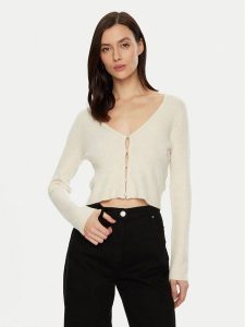 ONLY Kardigan Rica 15334914 Beżowy Slim Fit. Brązowe kardigany ONLY, z syntetyku. Za 69,99 zł.
