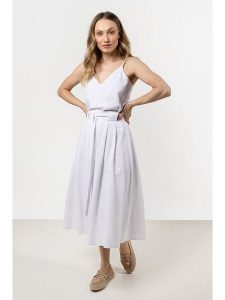 Awama Spódnica w kolorze białym rozmiar: S. Białe spódnice Awama, s, bez wzorów, z bawełny, midi. Za 139,99 zł.