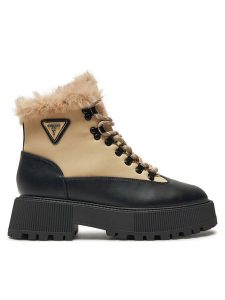 Guess Trapery Rezim FLFREZ ELE10 Beżowy. Brązowe buty zimowe Guess, z materiału, bez obcasa, bez zapięcia. Za 709,99 zł.