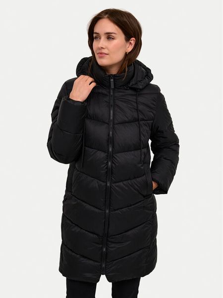 Kaffe Kurtka zimowa Susanne 10508810 Czarny Regular Fit. Czarne kurtki Kaffe, na zimę, bez wzorów, z syntetyku, bez kaptura. Za 369,99 zł.