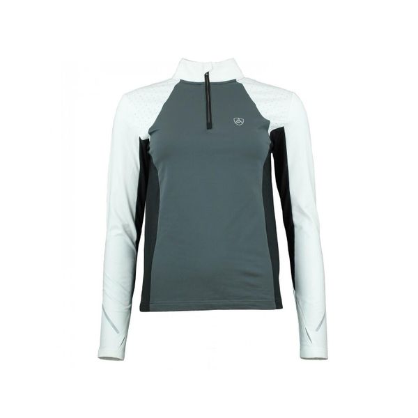 Damska koszulka 1st Skin z zamkiem błyskawicznym Peak Mountain. Białe bluzki Peak Mountain, l, bez wzorów, eleganckie, bez kołnierzyka, bez ramiączek. W wyprzedaży za 191,50 zł.