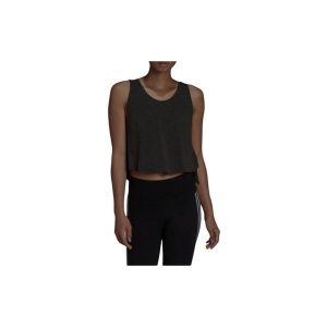 Koszulka sportowa damska Adidas Studio. Czarne koszulki sportowe ADIDAS, bez wzorów, bez ramiączek. Za 102,00 zł.