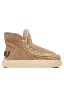 Mou Śniegowce MU.FW411001A Brązowy. Brązowe buty zimowe Mou, ze skóry, bez obcasa, bez zapięcia. Za 909,99 zł.