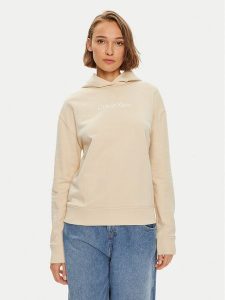 Calvin Klein Bluza Hero Logo K20K205449 Beżowy Regular Fit. Brązowe bluzy Calvin Klein, s, bez wzorów, z bawełny, bez kaptura. Za 279,99 zł.