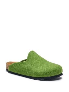 Comfortfusse Wełniane kapcie w kolorze zielonym rozmiar: 40. Zielone kapcie Comfortfüße, bez wzorów, z materiału. Za 217,99 zł.