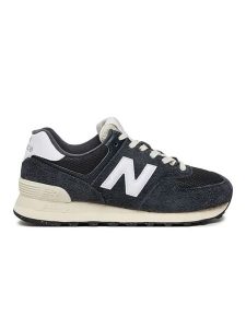 New Balance Skórzane sneakersy "574" w kolorze czarnym rozmiar: 43. Czarne trampki New Balance, bez wzorów, z materiału, bez zapięcia. Za 424,95 zł.