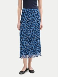 Tom Tailor Denim Spódnica midi 1045502 Niebieski Regular Fit. Niebieskie spódnice TOM TAILOR DENIM, xs, bez wzorów, z denimu, midi. Za 139,99 zł.