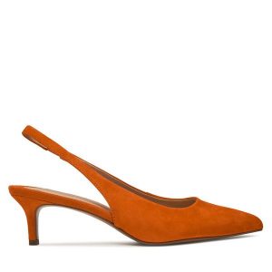 Czółenka LAUREN RALPH LAUREN. Brązowe czółenka Lauren Ralph Lauren, bez wzorów, bez obcasa, bez zapięcia. Za 419,99 zł.