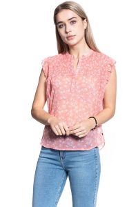 BLUZKA DAMSKA MUSTANG Elsa Smock Blouse 1009471 11714. Bluzki Mustang, s, bez wzorów, bez kołnierzyka, bez ramiączek. W wyprzedaży za 39,99 zł.