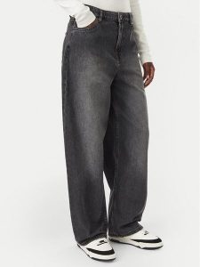Billabong Jeansy Holly Baggy Mid EBJDP03011 Czarny Wide Leg. Czarne jeansy Billabong, bez wzorów, z bawełny. Za 329,99 zł.