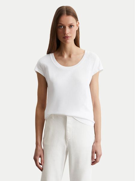 Marc O'Polo T-Shirt 516 2100 50073 Biały Regular Fit. Białe t-shirty Marc O'Polo, l, bez wzorów, z bawełny, bez kołnierzyka, bez ramiączek. Za 119,99 zł.