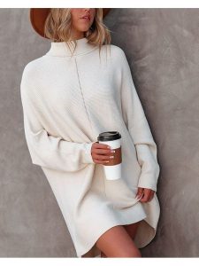 Milan Kiss Sukienka dzianinowa w kolorze kremowym rozmiar: M. Brązowe sukienki Milan Kiss, na co dzień, m, bez wzorów, z dzianiny, bez kołnierzyka, bez ramiączek, mini, proste. Za 207,88 zł.