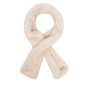 Szalik Guess. Białe szaliki Guess, z aplikacjami. Za 134,99 zł.