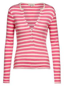 Herrlicher Koszulka w kolorze różowym rozmiar: S. Różowe bluzki Herrlicher, s, bez wzorów, z bawełny, bez kołnierzyka, bez ramiączek. Za 130,99 zł.