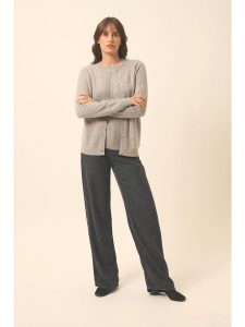 Just Cashmere Kaszmirowy kardigan "Laura" w kolorze szarym rozmiar: S. Szare kardigany Just Cashmere, z kaszmiru. Za 391,99 zł.