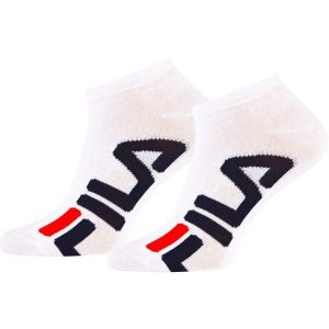 Skarpety unisex FILA invisible socks 2 pary. Białe skarpetki Fila, bez wzorów. Za 21,99 zł.