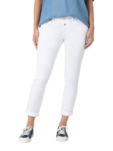 Timezone Dżinsy - Slim fit - w kolorze białym rozmiar: W32. Białe jeansy Timezone, z aplikacjami. Za 157,73 zł.