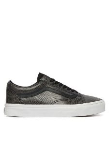 Vans Tenisówki Old Skool VN000EDYBM81 Czarny. Czarne trampki Vans, bez wzorów, ze skóry, bez zapięcia. Za 429,99 zł.