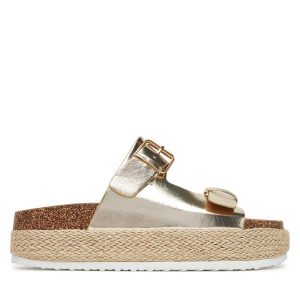 Klapki DeeZee. Żółte espadryle DeeZee, bez wzorów, bez obcasa. Za 103,99 zł.
