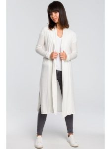 Be Wear Kardigan w kolorze kremowym rozmiar: onesize. Brązowe kardigany Be Wear, bez wzorów, ze splotem, bez ramiączek. Za 61,46 zł.