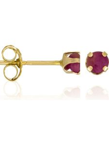 OR ÉCLAT Złote kolczyki-wkrętki "Puces Rubis" z rubinami rozmiar: onesize. Czerwone kolczyki OR ÉCLAT, z rubinem, złote. Za 260,99 zł.