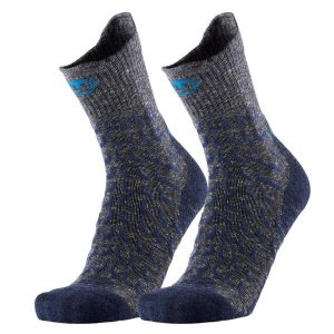 Skarpety trekking dorosly Therm-ic Trekking UltraCool Linen Crew wysokosc goleni. Niebieskie skarpetki THERM-IC, bez wzorów, z elastanu. Za 136,00 zł.