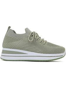 Sixth Sens Sneakersy w kolorze zielonym na koturnie rozmiar: 39. Zielone trampki Sixth Sens, bez wzorów, z materiału, bez zapięcia. Za 136,13 zł.