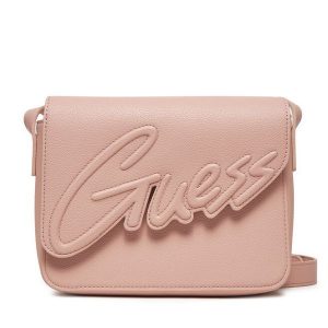 Torebka Guess. Czerwone listonoszki Guess, z aplikacjami, bez dodatków. Za 189,99 zł.