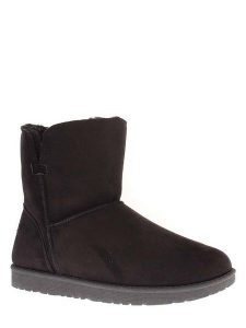 ISLAND BOOT Botki zimowe "Chloe" w kolorze czarnym rozmiar: 39. Czarne botki Island Boot, na zimę, bez wzorów, z materiału, bez obcasa, bez zapięcia. Za 197,63 zł.