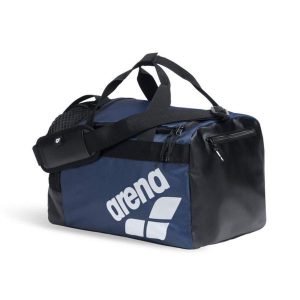 Torba sportowa Arena All Set 25 L Granatowa. Niebieskie torby podróżne i sportowe Arena, bez wzorów, z materiału, na ramię. Za 129,99 zł.